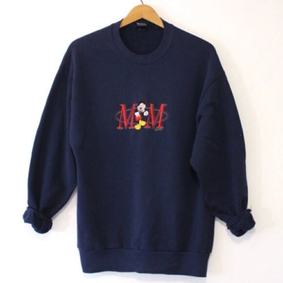 Vintage 90s Disney Mickey Mouse Sweatshirt Size Large - Picture 1 of 6